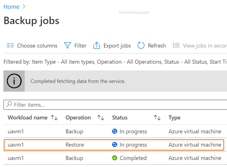 azure take snapshot of vm