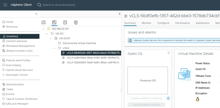 How do we fix the vCLS VM issue in VMware vSphere? - UnixArena